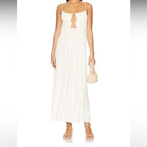 NWT Revolve L’academie Leonora Maxi Dress in Ivory XS